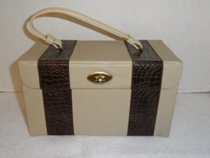 Cosmetics Variety Carrying Bag Case Vintage - Picture 1 of 12
