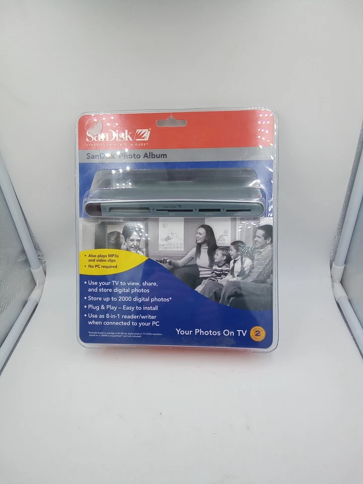 SANDISK Shoot & Store Digital Photo Album/Card Reader SDV2-A (View Photos on TV) - Image 1 of 4