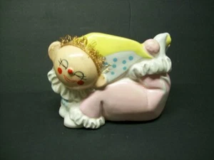 Sehr einzigartiger entzückender lächelnder rosa Clown Übertopf Original EO BRODY Design selten!! - Bild 1 von 3