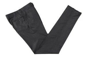 Pantalón The Wardrobe: Doeskin medio carbón frente plano lana pura - VBC 120's - Imagen 1 de 4