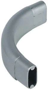 Schrankrohrbogen Plata Arco para Tubo Estantes de Ropa Curva 90° 30x15 Ovalado - Imagen 1 de 5