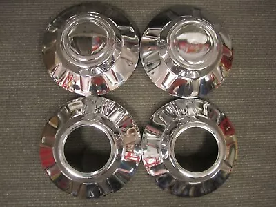 Оригинальные хромированные центральные колпаки для Toyota FJ40 Land Cruiser 1969-1985 годов выпуска 2 открытых 2 закрытых комплекта/4 - Изображение 1 из 4