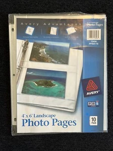 Photo Pages 4 x 6 Horizontal Landscape AVERY 13406 3 Hole 3 Ring Binder - Picture 1 of 2