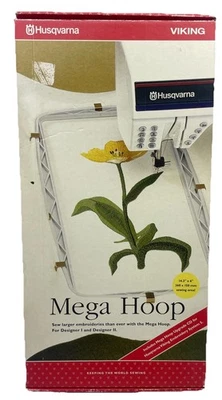 ⭐ Husqvarna VIKING Mega Hoop Embroidery Accessory 412 6255-02 - Designer I & II - Image 1 of 2