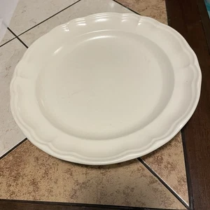 Plato de cena blanco vintage Pfaltzgraff Gazebo 10,5" lote de gres crema usado en excelente estado - Imagen 1 de 3