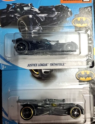 Hot Wheels JUSTICE LEAGUE BATMOBILE # LOT OF 2 CARS # SEE DESCRIPTION. - image 1 of 4