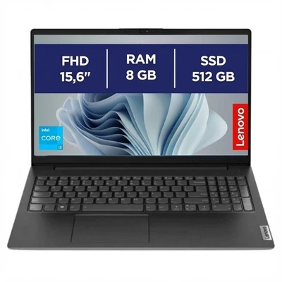 Notebook Pc Portatile Lenovo i3-1315u 15.6" Ram 8Gb SSD 512Gb Win 11 Pro 2Y GAR - Immagine 1 di 4