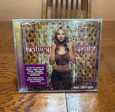 RARE Britney Spears Oops I Did It Again CD USA Edition w/ HYPE STICKER SEALED!!! Foto 1 de 4