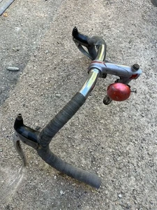 Vintage Stem Handlebar Randonneuse Herse Singer Routens Peugeot Gitane Mercier - Imagen 1 de 9