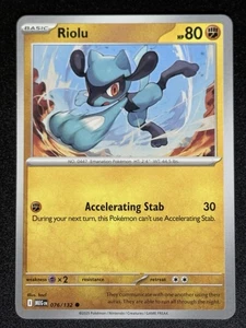 Riolu 076/132 Mega Evolutions Pokemon Card TCG - Picture 1 of 1