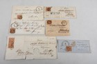 R08A08- Konvolut Briefe Bayern mit 6 Kreuzer Briefmarken 1855