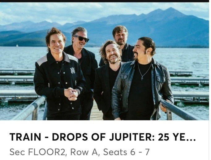 Train Soul Vacation VIP FRONT ROW Tickets (2) Mansfield MA July 2026 - Image 1 of 1