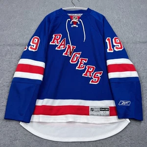 Reebok New York Rangers Hockey Jersey Men's Medium Blue NHL SCOTT GOMEZ #19 - Picture 1 of 20