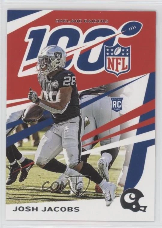 2019 Panini Chronicles NFL 100 Josh Jacobs #74 Rookie RC - Image 1 of 2