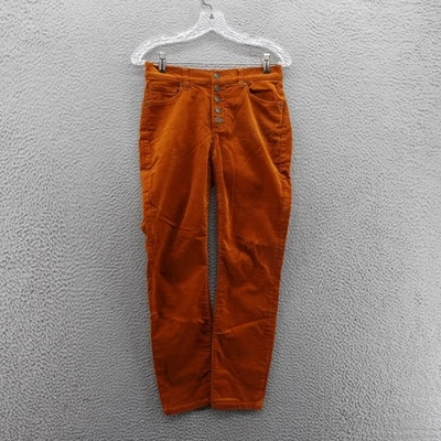 Cabi Corduroy Button Fly Skinny Pants Size 2 Rusty Orange Womens Casual Fall - Image 1 of 4