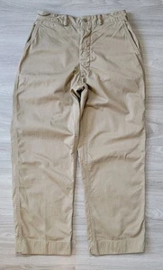 Vtg WWII Pants Mens 29x29 Khaki Twill 1940s US Military Officer Chino Trousers - Picture 1 of 17