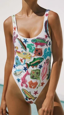  NWT Oceanus Arizona one-piece swimsuit $391 - Image 1 of 4