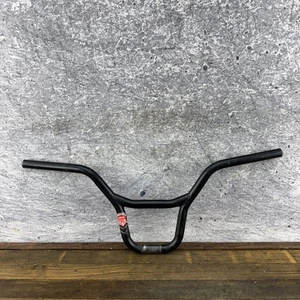 Vintage Mongoose BMX Handlebars Bent Black Steel Old School Bike Part Used - Picture 1 of 11