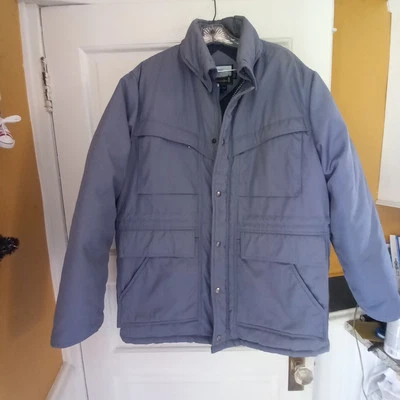 Vintage Fieldmaster  Down Jacket Mens Large Blue Hunting Outdoors - Image 1 of 4