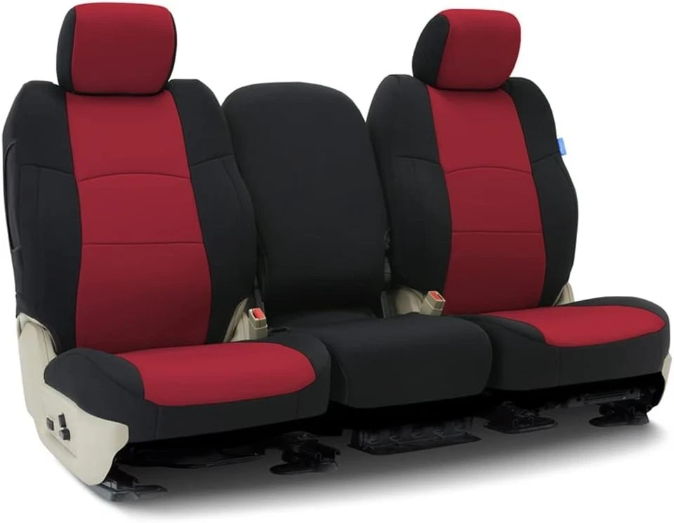 Fundas de asiento trasero para Dodge Journey 11-15, rojo/negro - CSC2A7DG9704 cubierta nueva Foto 1 de 3