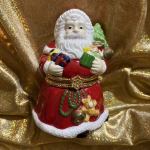 Weihnachtsmann Porzellan Schmuckschatulle Weihnachten Forevers Wohlstand Baum International - Bild 1 von 3