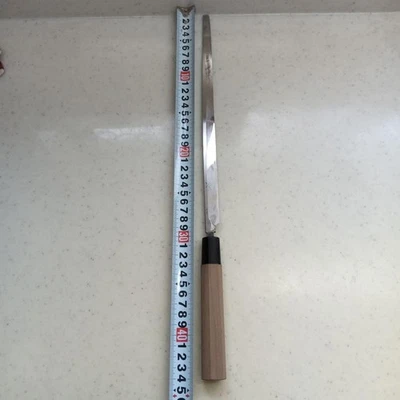 Cuchillo Aritsugu Tako Hiki Sashimi 290 mm (11,4") acero al carbono usado - buen estado Foto 1 de 4