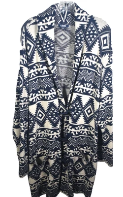 Cárdigan chaqueta suéter 2 bolsillos botones de palanca c2597 talla grande 3X CHAPS para mujer Foto 1 de 4