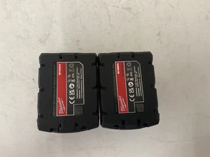 2x Milwaukee M18B5 18V 5.0Ah REDLITHIUM Batteries - Picture 1 of 3