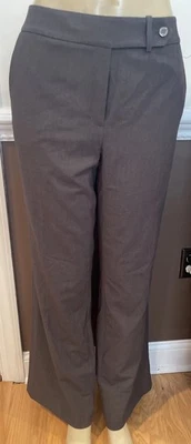 NUEVO CON ETIQUETAS Pantalones Calvin Klein Para Mujer Talla 12 Gris Calce Clásico Pantalones Vestido Carrera Foto 1 de 4