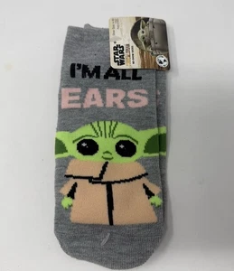 Star Wars Mandalorian Baby Yoda Ladies No Show Low Cut Socks Brand New One Size - Picture 1 of 2