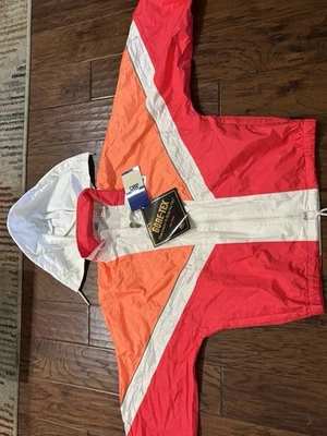 Vintage 80s / 90s Asics Gore-Tex Women’s Windbreaker Jacket Running sz L New - Image 1 of 4