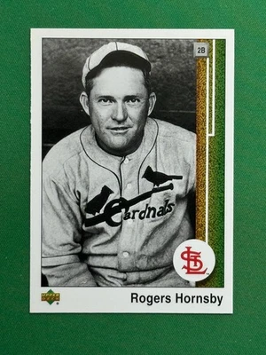 2007 Upper Deck Baseball 1989 reimpresiones #89UD-RH Rogers Hornsby Foto 1 de 2