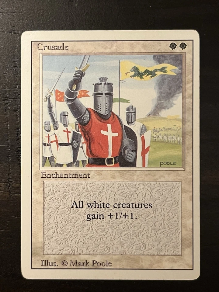 MTG Crusade Revised Edition Regular Rare - BANNED card Heavy Play - Image 1 of 2