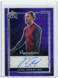 2024 Leaf Signatures Sports JACK GREALISH Purple AUTO 1/1 Autograph - Picture 1 of 2
