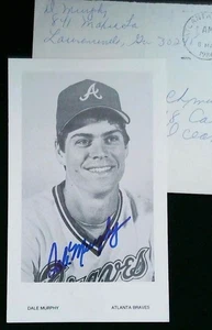 Dale Murphy handsignierter Brief & signed Photo Atlanta Braves Must Have für Fans - Bild 1 von 2