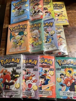 Pokémon Adventures Manga - Volume 1 Through 12 - Vol 1-12 Used Great Collection - Image 1 of 4