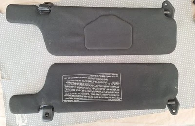 90-96 Nissan 300zx Z32 TT OEM Negro Interior Parasol Par L/R Foto 1 de 4