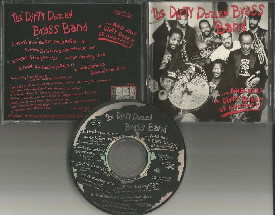 DIRTY DOZEN BRASS BAND w/ ELVIS COSTELLO 6trk SAMPLER PROMO DJ CD single 1990 Foto 1 de 1