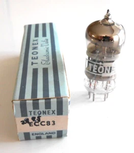 Vintage Teonex ECC83 Pre Amp Valve Tube 7025 12AX7 kompatibel New Old Stock - Bild 1 von 2