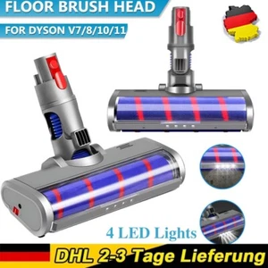 Bürste für Dyson V7 V8 V10 V11 Bodenbürste Staubsauger Bodendüse mit LED - Foto 1 di 15