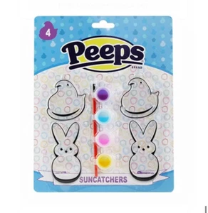 Peeps Sun Catchers Paint Peeps Chick Bunny Easter Basket Stuffer Toy Kids Craft - Picture 1 of 1