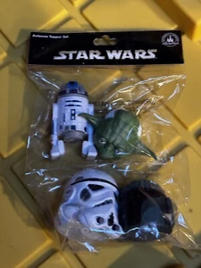 Disney Star Wars Antena Topper Paquete de 4 Storm Trooper, Yoda, R2D2, Boba Fett Raro - Imagen 1 de 11