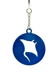 Llavero Manta Ray - Vibraciones Azul Costero - Hecho en EE. UU. - Imagen 1 de 2