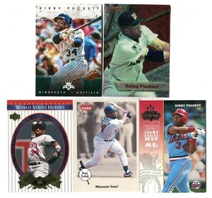 Kirby Puckett 5 Baseball Card Lot HOF MINNESOTA TWINS (LOT 10) - Picture 1 of 1