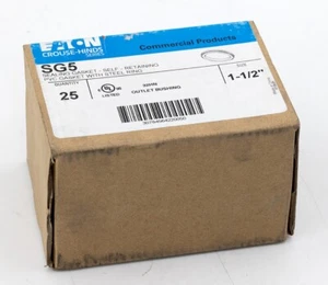EATON CROUSE-HINDS SG5 1-1/2" DICHTUNG DICHTUNG SELBSTHALTEND MIT STAHLRING Box 25 - Bild 1 von 3