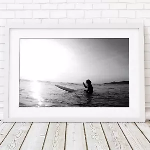 BEACH SURFERS - Vintage Picture Poster Print Sizes A5 to A0 **FREE DELIVERY** - Picture 1 of 14