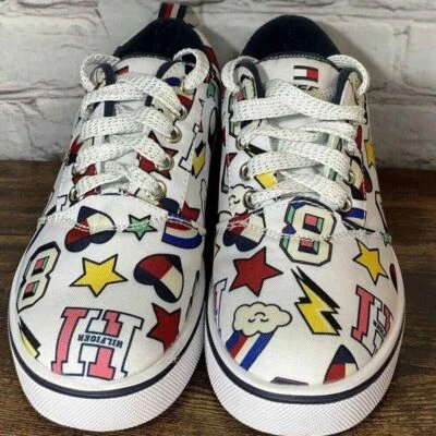 Heelys Pro 20 Multicolor Special Edition Collab Tommy Hilfiger Skate Shoes Sz Y5 - Image 1 of 4