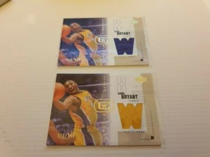 2004 UD Clear Cut Winners KOBE BRYANT game worn X 2 Sequentially numbered /350 - Picture 1 of 3