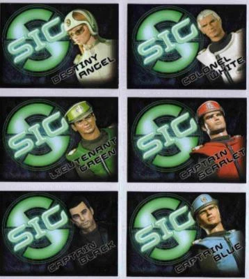 CAPTAIN SCARLET EMBOSSED CARD SIG1 TO SIG6  6 CARD  SET OR SINGLES CHOOSE - Image 1 of 2