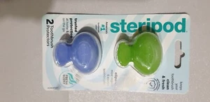 Protector de cepillo de dientes con clip para esteripodes de 2 unidades verde y azul multi exclusivo - Imagen 1 de 2